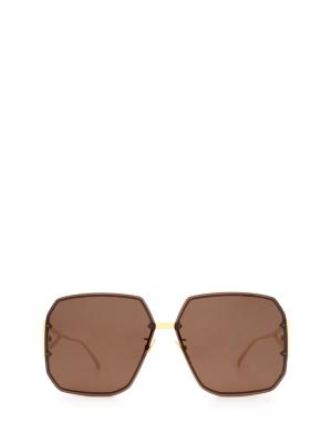 Bottega Veneta Eyewear Square Frame Sunglasses