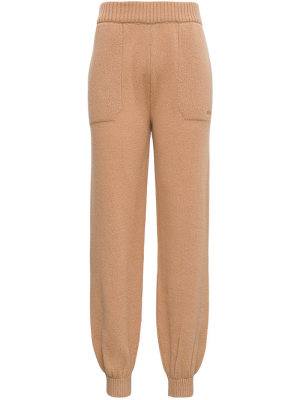 Msgm Elastic Waist Knitted Track Pants