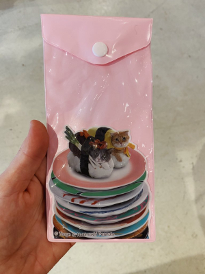 Sushi Cat Pencil Case: Pink