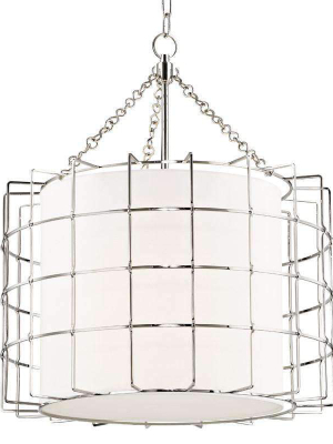 Sovereign 3 Light Pendant Polished Nickel