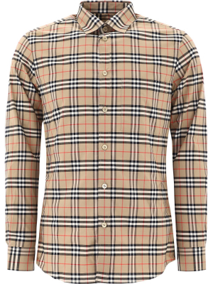 Burberry Checked Long-sleeve Shirt