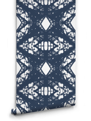 Esther Wallpaper In Navy From The Ella & Sofia Collection By Milton & King