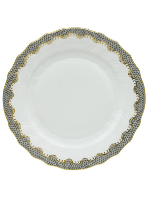 Fish Scale Dinner Plate, Gray