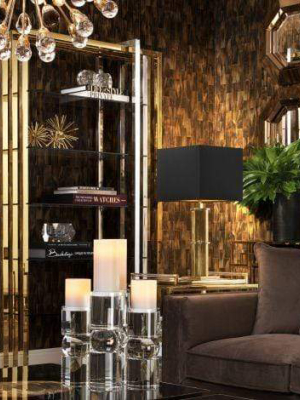 Eichholtz Cipriani Bookcase - Gold & Silver