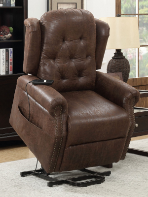 Notella Accent Chairs Brown - Iohomes