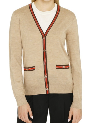 Tory Burch Madeline Color Block Cardigan