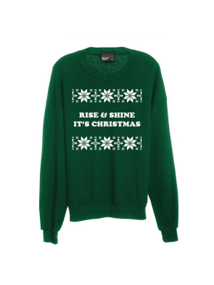 Rise & Shine It's Christmas [unisex Crewneck Sweatshirt]