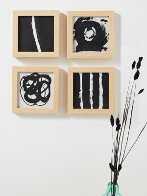 Abstract Set Of Four Prints Wall Art