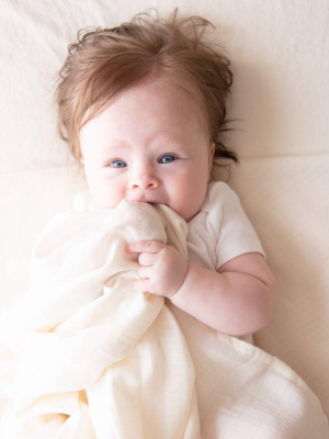 Organic Undyed Cotton Muslin Swaddle