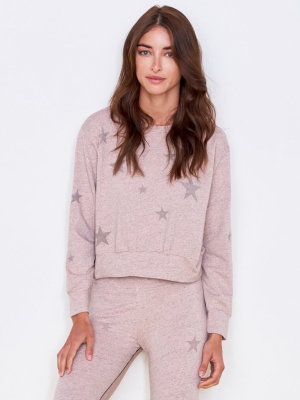 Sundry Stars Crop Sweatshirt Blossom