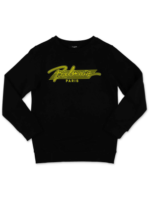 Balmain Kids Logo Printed Sweatshirt