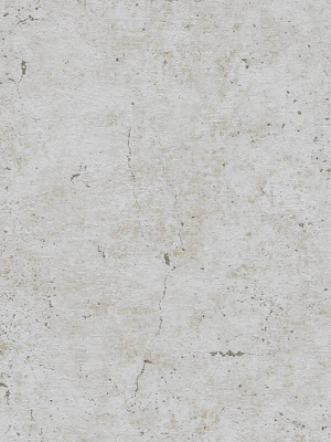 Metta Faux Concrete Wallpaper In Grey And Ivory By Bd Wall