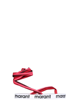 Isabel Marant Logo Strapped Sandals