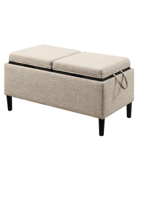 Designs4comfort Magnolia Storage Ottoman With Trays - Johar Furniture