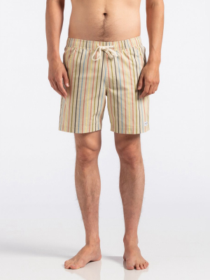 Birmingham Elastic Boardshort In Bone