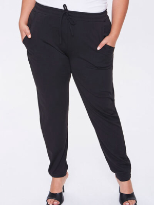 Plus Size Drawstring Joggers