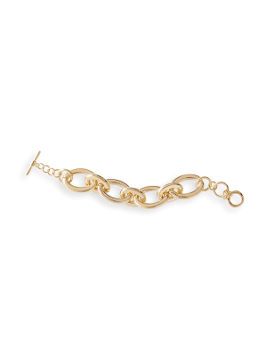 Shiny Gold Link Bracelet