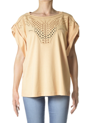 Alberta Ferretti Embroidered Short-sleeved T-shirt