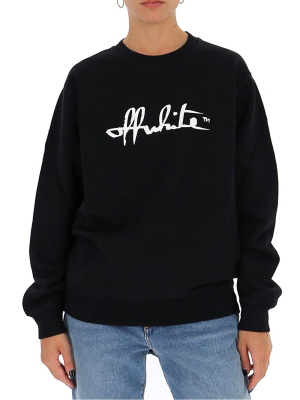 Off-white Logo Print Crewneck Sweatshirt