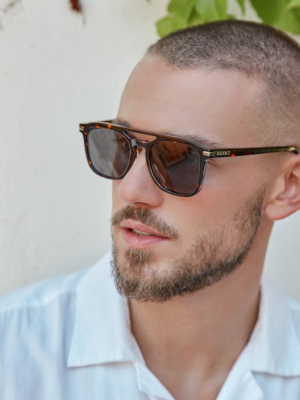 Tanner - Dark Tortoise + Brown Gradient Sunglasses