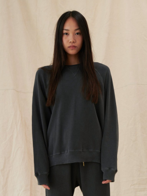 The Slouch Sweatshirt. Solid -- Almost Black
