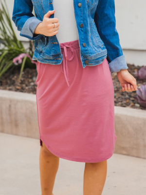 Weekend Skirt - Rose Pink