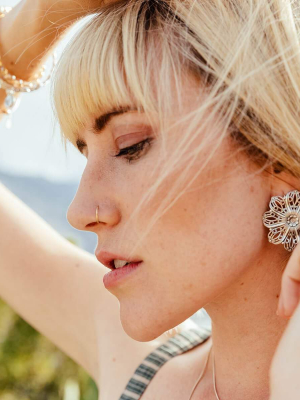 Snowflake Drop Earrings