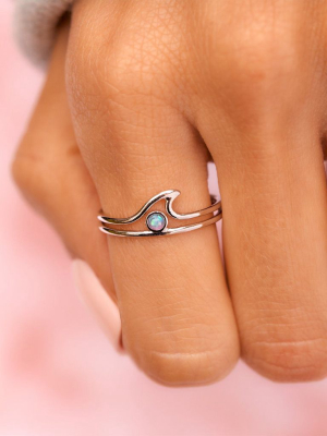 Opal Wave Ring