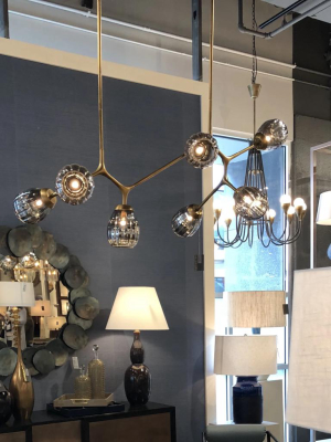 Smyth Chandelier Antique Brass