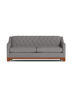 Jackson Heights Queen Size Sleeper Sofa :: Leg Finish: Pecan / Sleeper Option: Deluxe Innerspring Mattress