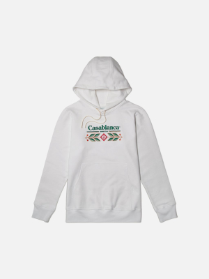 Casablanca Laurel Hoodie - White