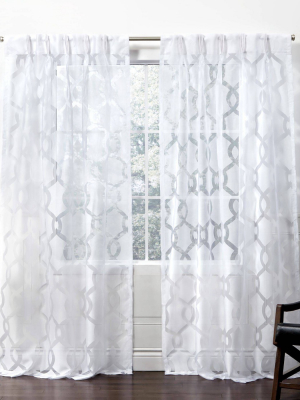 Rio Pinch Pleated Sheer Window Curtain Panels - Exclusive Home