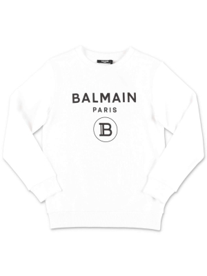 Balmain Kids Logo Printed Sweatshirt