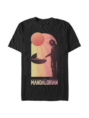 Men's Star Wars The Mandalorian The Child And Bounty Hunter Connection Made T-shirt