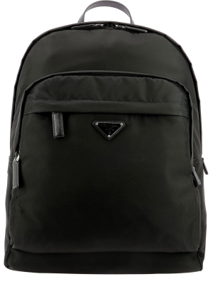 Prada Logo Plaque Backpack