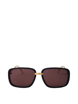 Gucci Eyewear Rectangular Frame Sunglasses