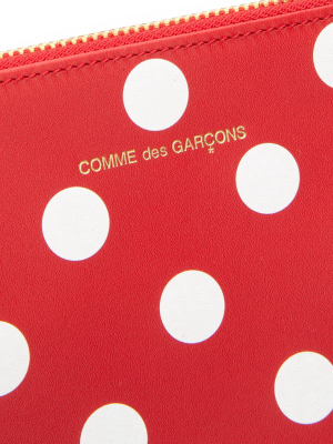 Comme Des Garçons Wallet Polka Dot Clutch Bag