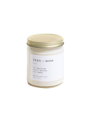 Fern + Moss Minimalist Candle