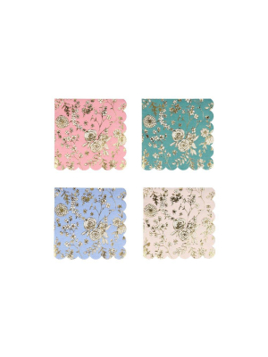 English Garden Lace Small Napkins (x 16)