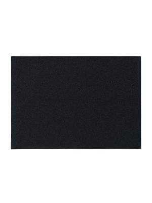 Bodrum Skate Rectangle Placemat - Black - Set Of 4