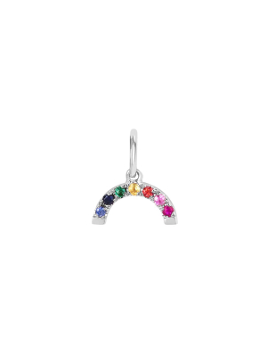 Rainbow Pendant - White Gold