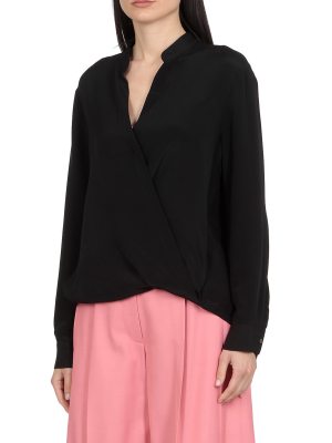 3.1 Phillip Lim Wrapped Long-sleeve Blouse