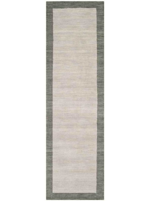 Himalaya Light Gray/dark Gray Runner Rug