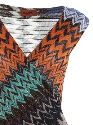 Missoni Zig Zag Knit Sleeveless Top