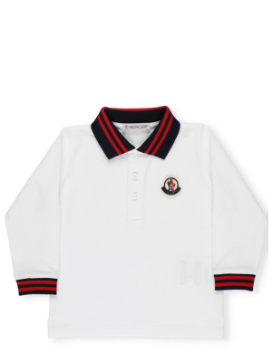 Moncler Enfant Logo Patch Polo Shirt