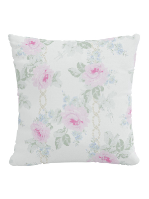 Rachel Ashwell X Cloth & Company - Linen Pillow - Royal Bouquet