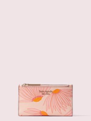 Spencer Falling Flower Small Slim Bifold Wallet