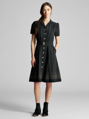 Belted Cotton Shirtdress