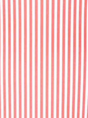 Candice Tank One Piece Swimsuit - Red & White Micro Stripe Print