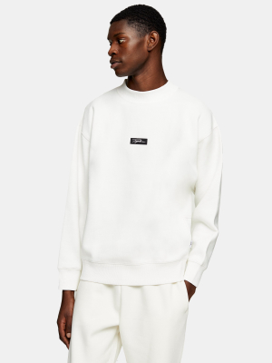 Signature Ecru Badge Sweatshirt